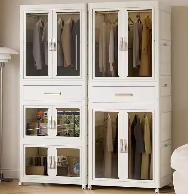 Eenvoudige plastic vouwopslag locker
