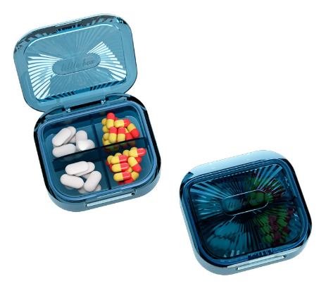 Wit gestreepte oppervlaktepilbox